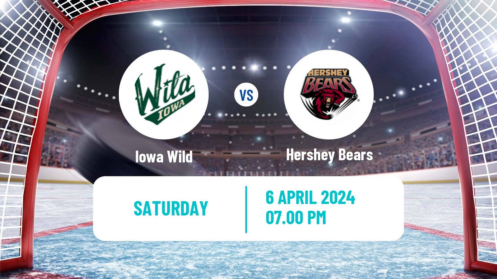 Hockey AHL Iowa Wild - Hershey Bears