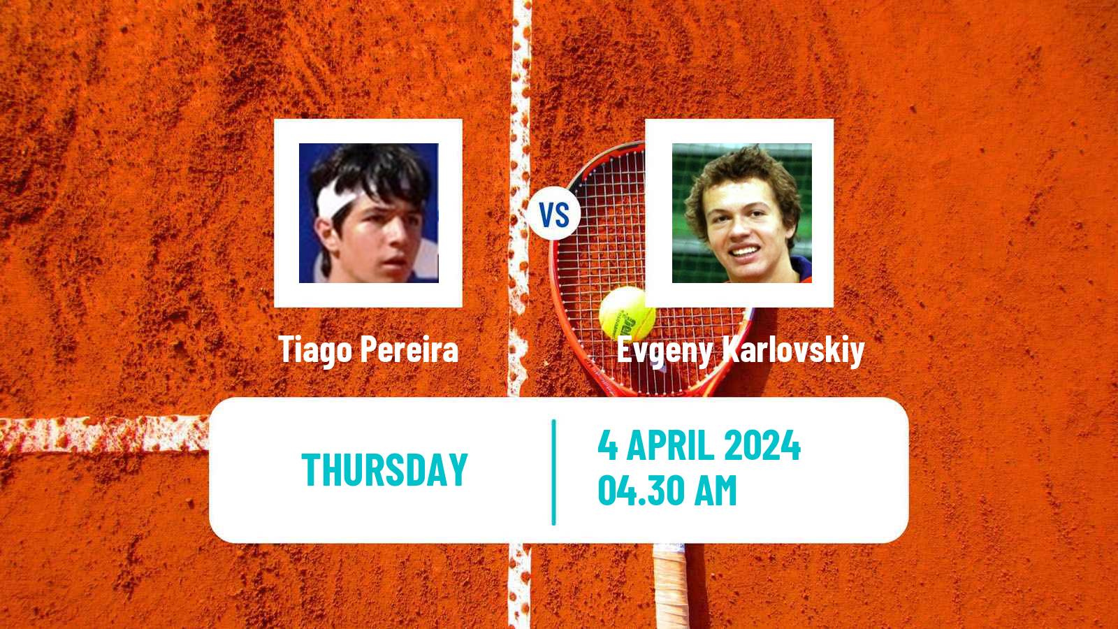 Tennis ITF M15 Monastir 14 Men Tiago Pereira - Evgeny Karlovskiy