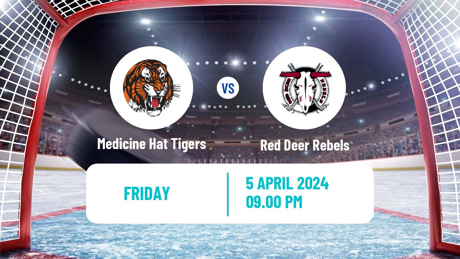 Hockey WHL Medicine Hat Tigers - Red Deer Rebels