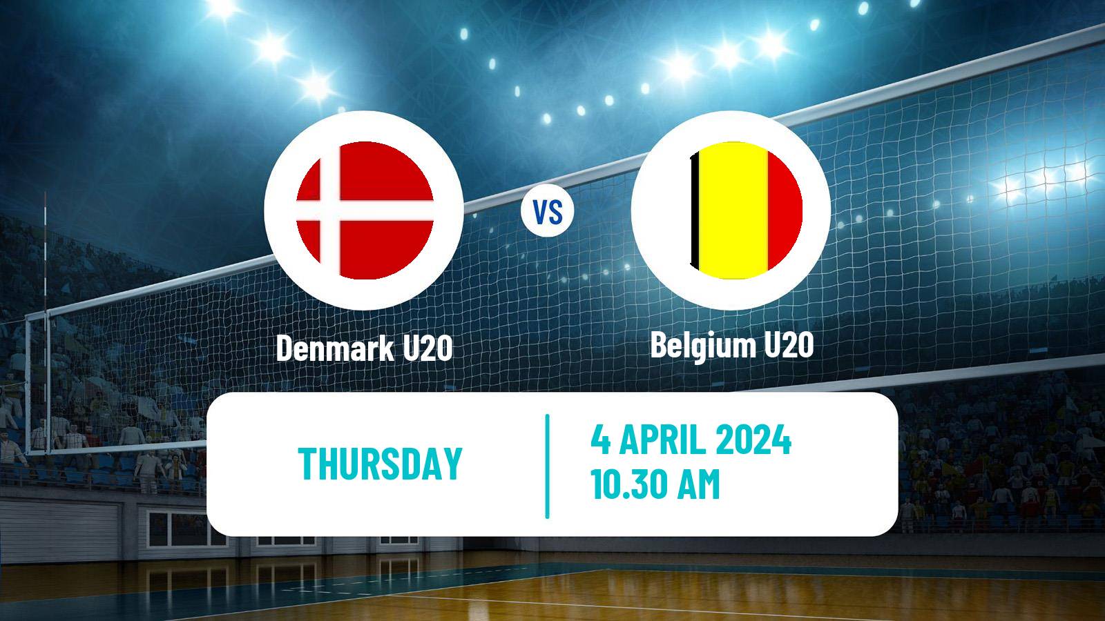 Volleyball European Championship U20 Volleyball Denmark U20 - Belgium U20