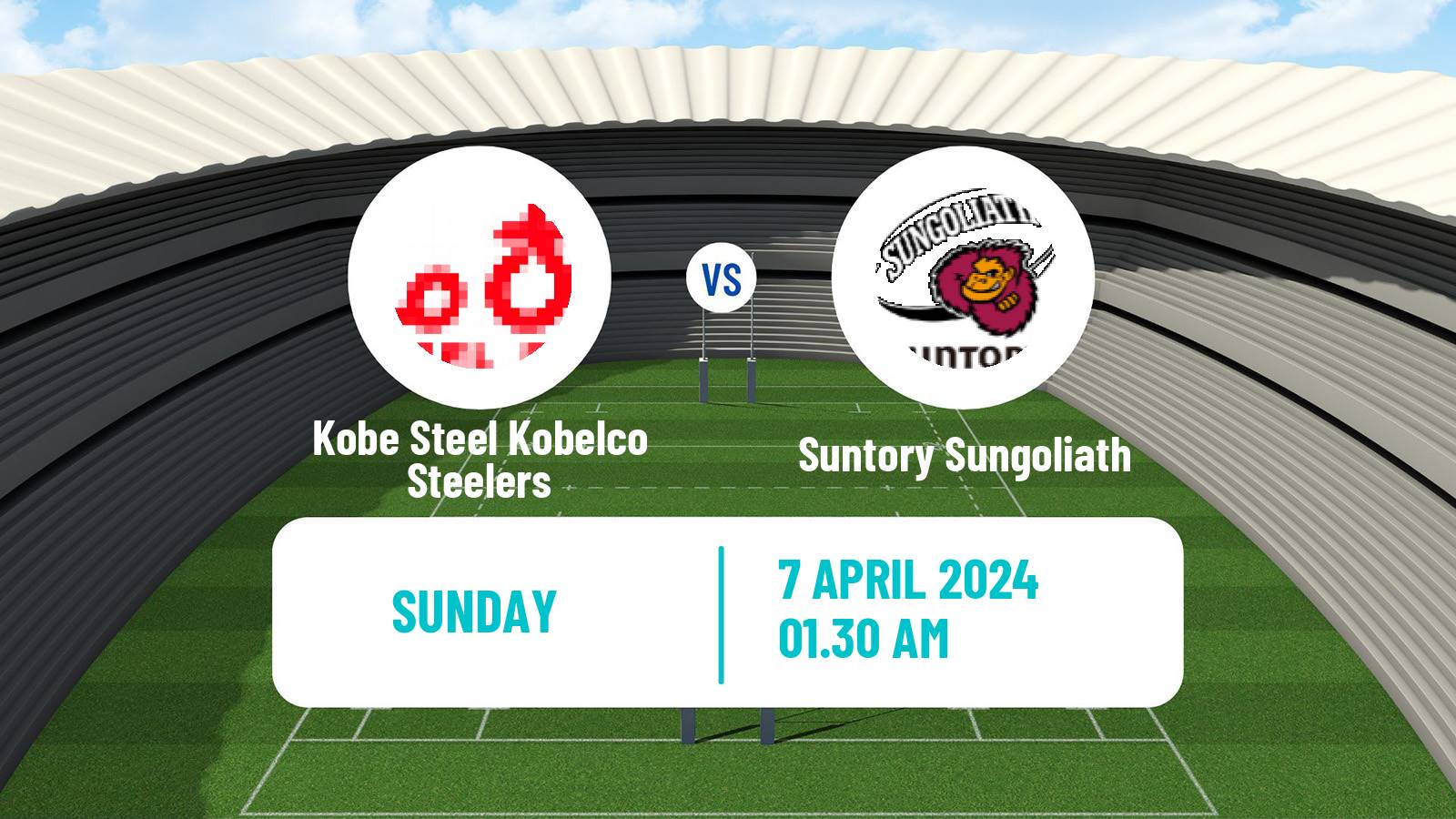 Rugby union Japan League One Rugby Union Kobe Steel Kobelco Steelers - Suntory Sungoliath