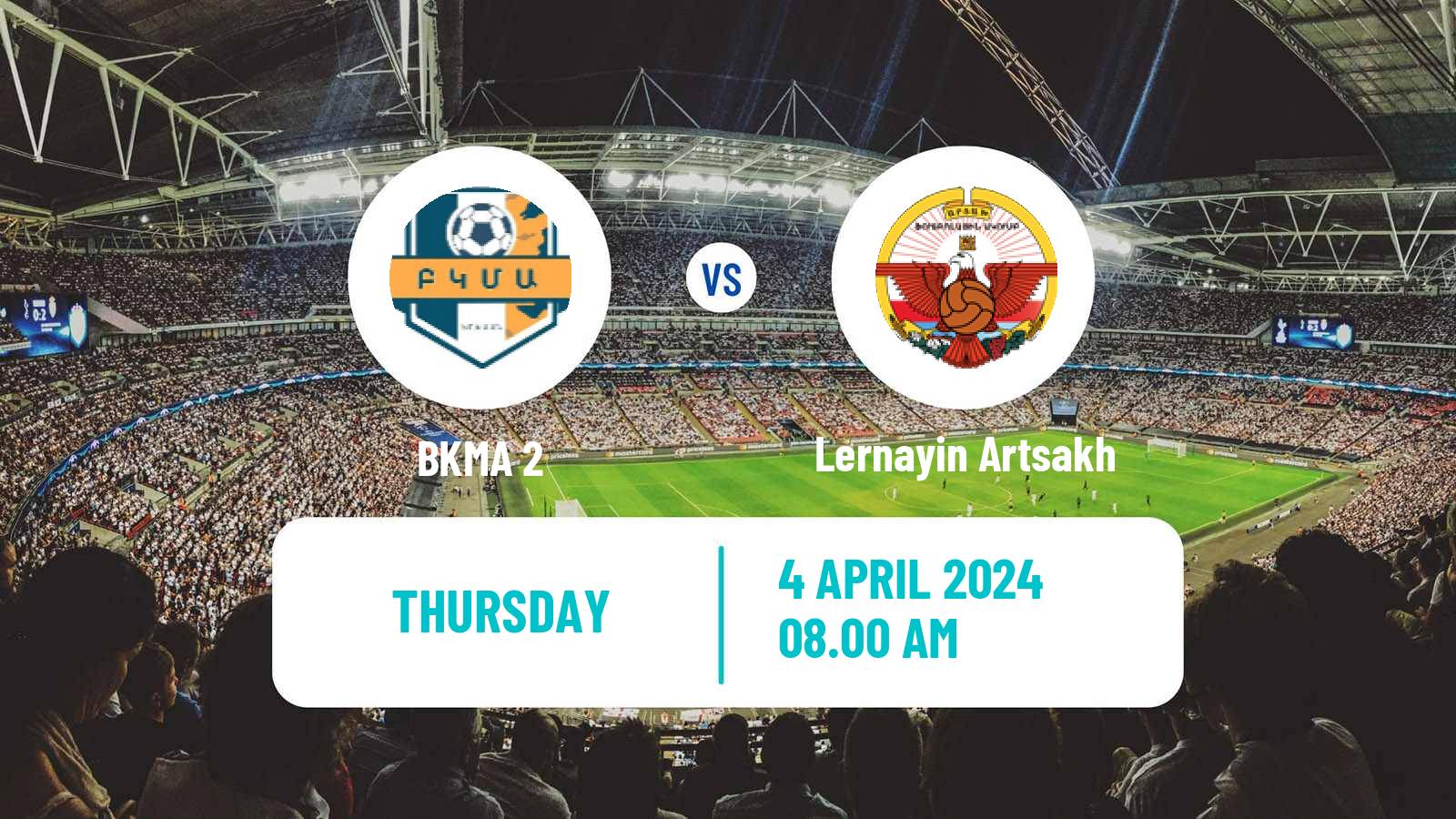 Soccer Armenian First League BKMA 2 - Lernayin Artsakh