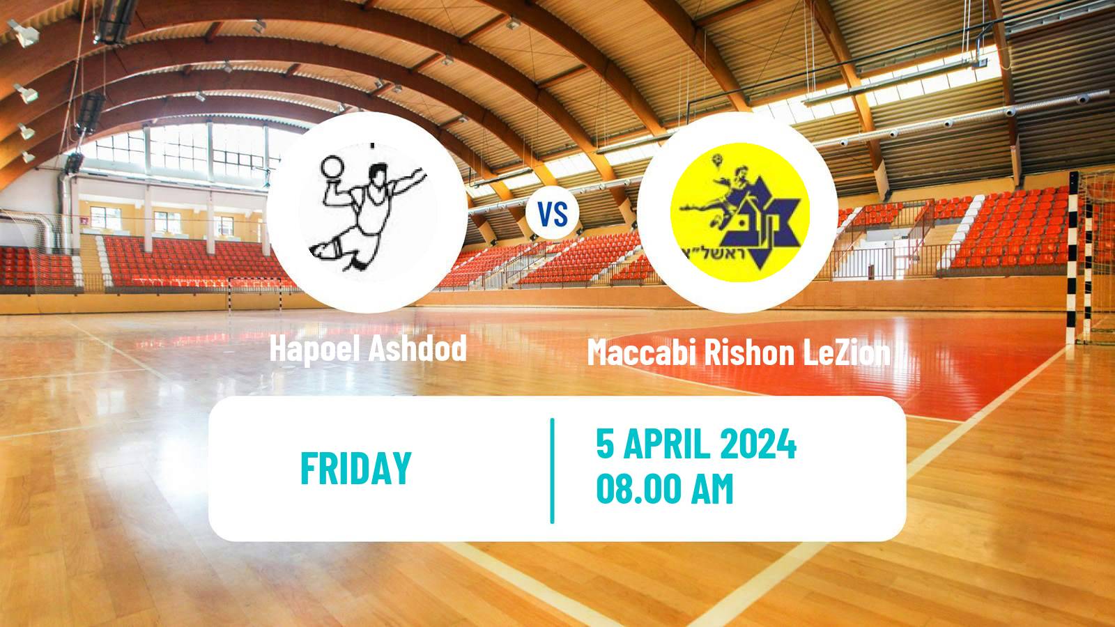 Handball Israeli Division 1 Handball Hapoel Ashdod - Maccabi Rishon LeZion