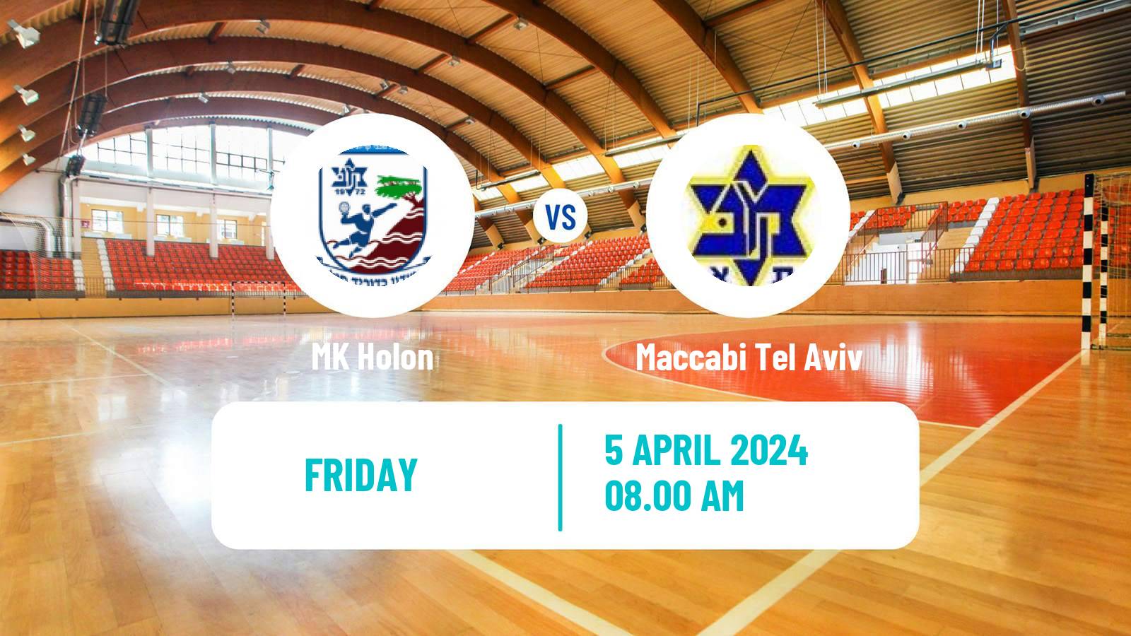 Handball Israeli Division 1 Handball MK Holon - Maccabi Tel Aviv