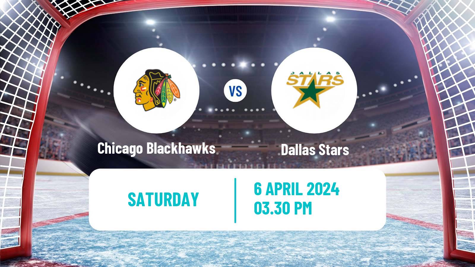 Hockey NHL Chicago Blackhawks - Dallas Stars