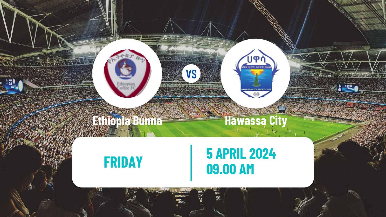 Soccer Ethiopian Premier League Ethiopia Bunna - Hawassa City