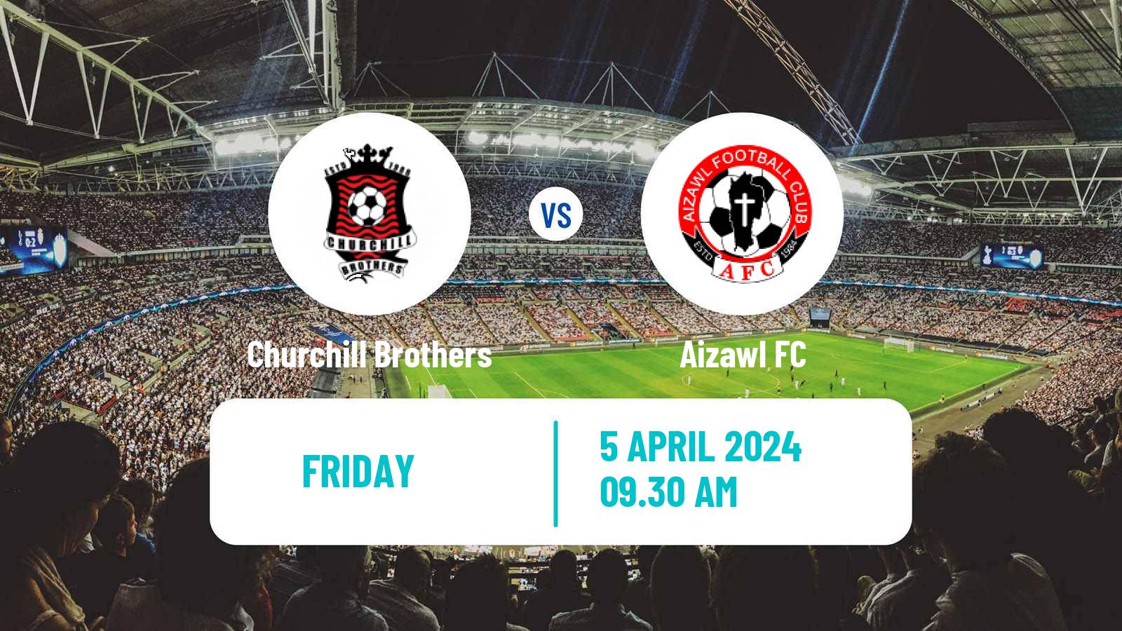Soccer Indian I-League Churchill Brothers - Aizawl