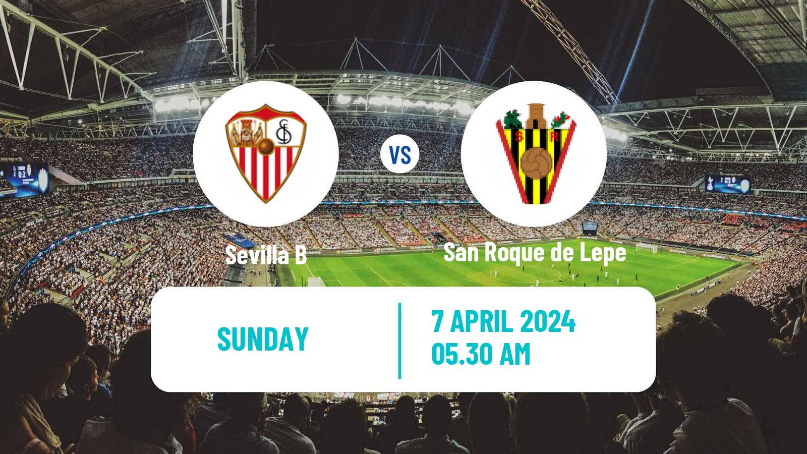 Soccer Spanish Segunda RFEF - Group 4 Sevilla B - San Roque de Lepe