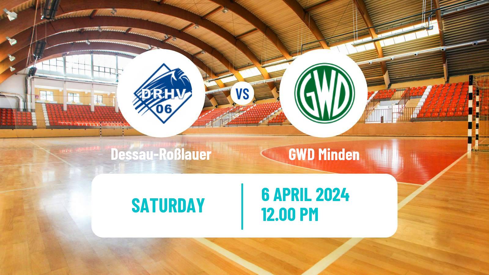 Handball German 2 Bundesliga Handball Dessau-Roßlauer - GWD Minden