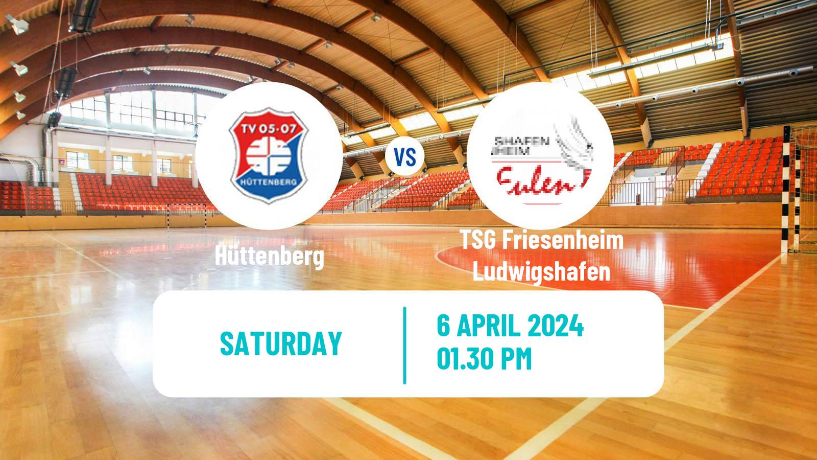 Handball German 2 Bundesliga Handball Hüttenberg - TSG Friesenheim Ludwigshafen