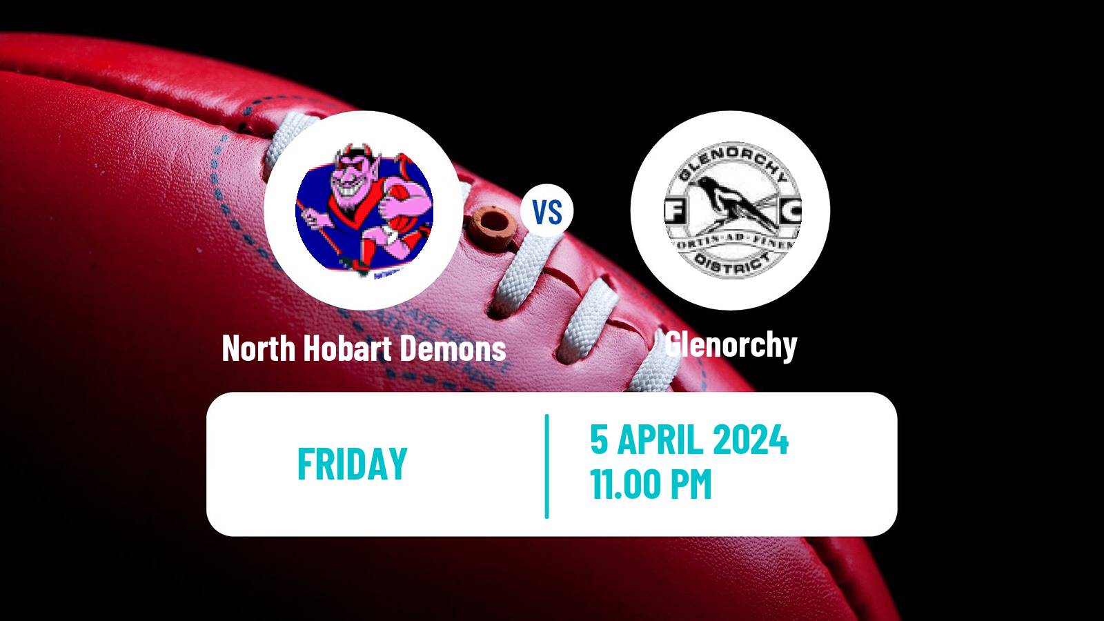 Aussie rules TSL North Hobart Demons - Glenorchy