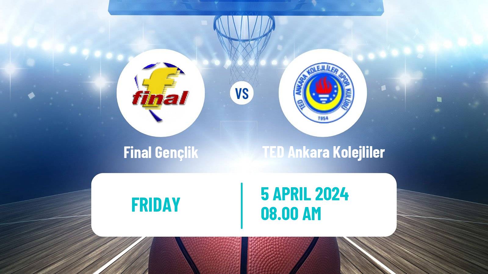 Basketball Turkish TBL Final Gençlik - TED Ankara Kolejliler