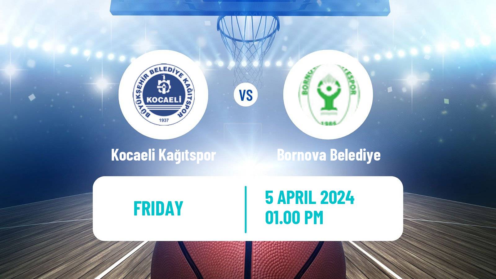 Basketball Turkish TBL Kocaeli Kağıtspor - Bornova Belediye