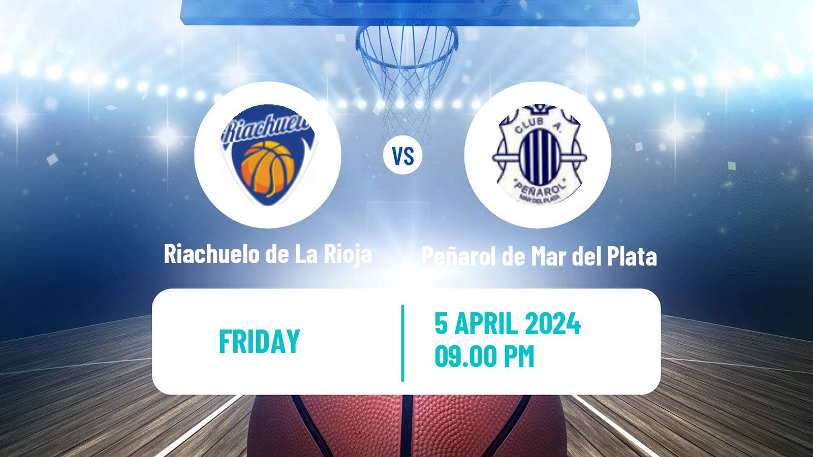 Basketball Argentinian LNB Riachuelo de La Rioja - Peñarol de Mar del Plata