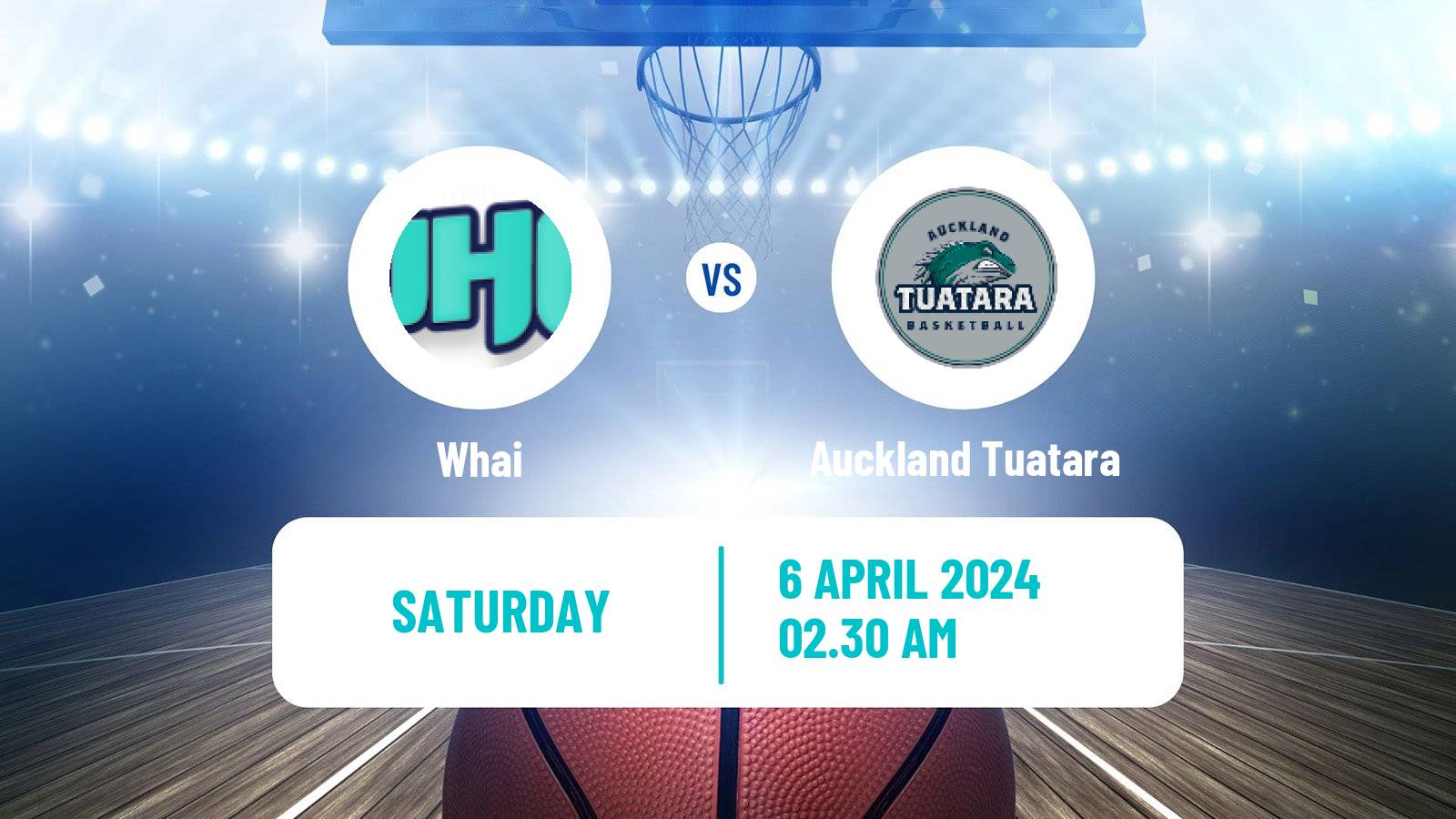 Basketball New Zealand NBL Whai - Auckland Tuatara