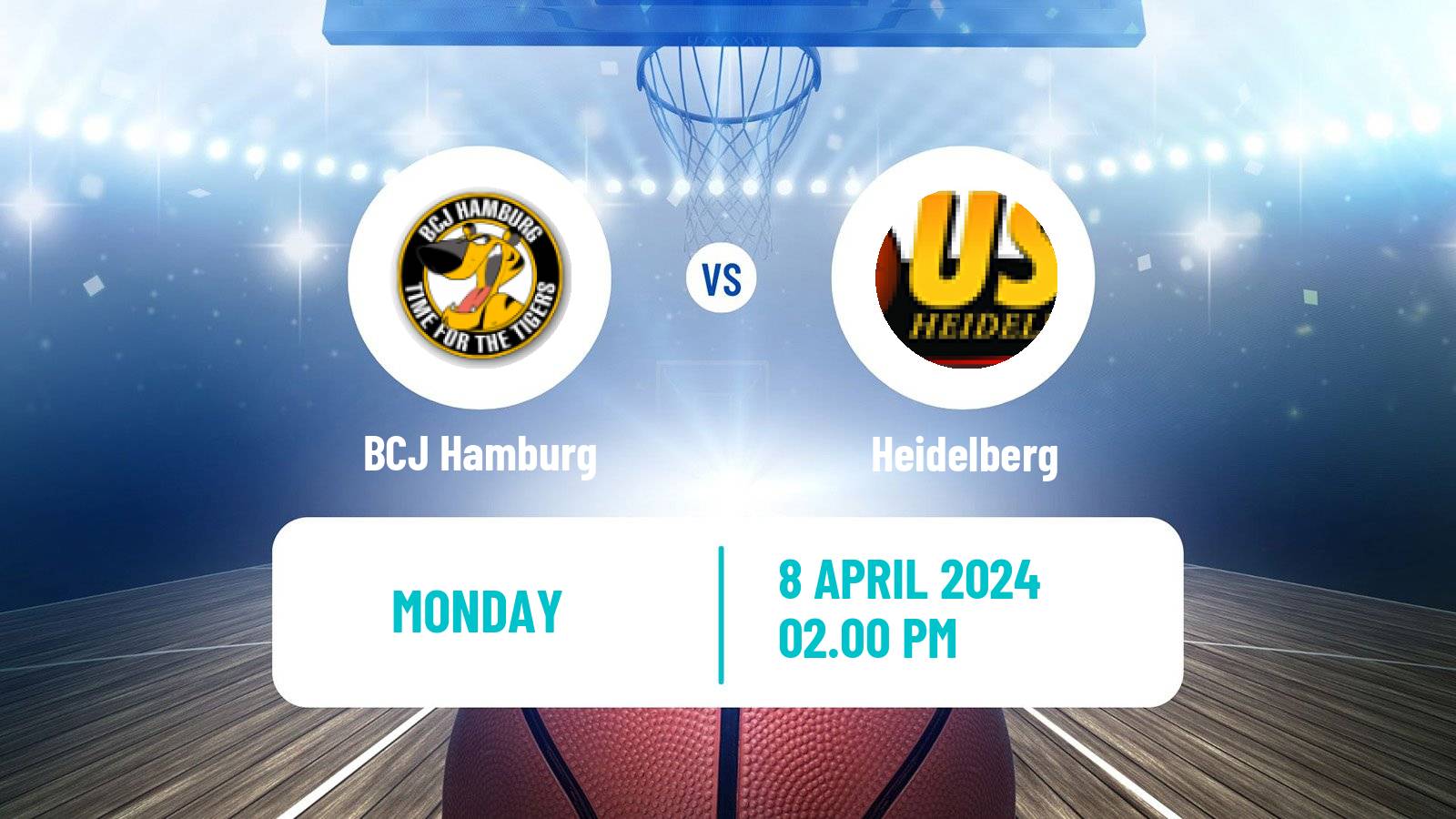 Basketball German BBL BCJ Hamburg - Heidelberg