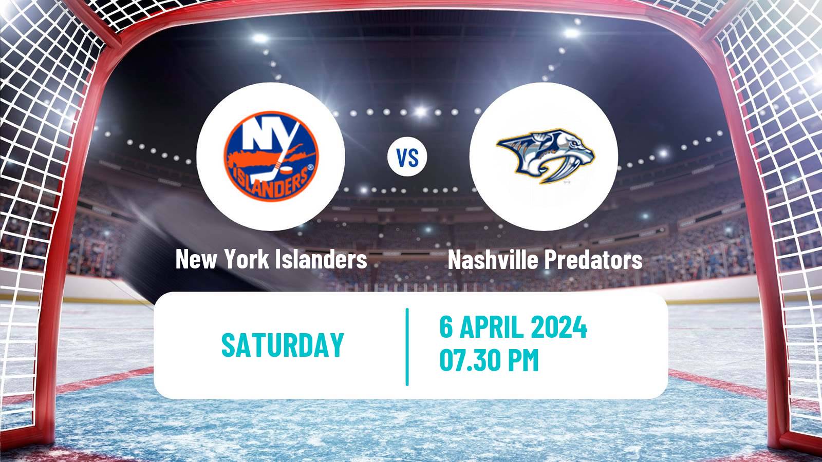 Hockey NHL New York Islanders - Nashville Predators