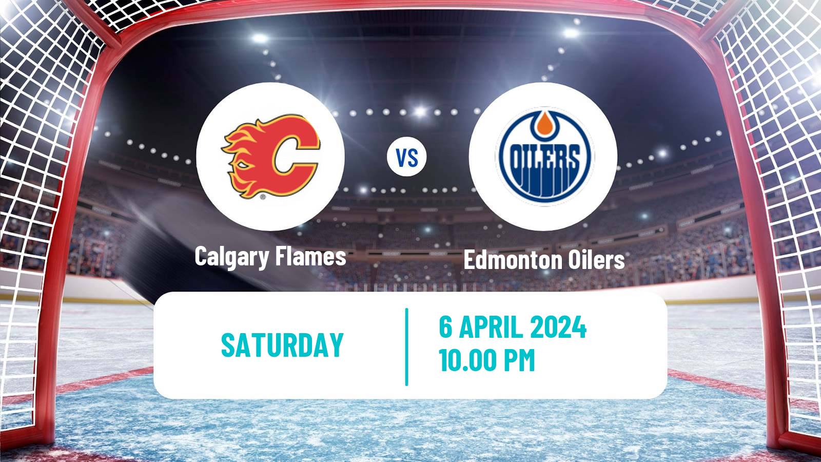Hockey NHL Calgary Flames - Edmonton Oilers