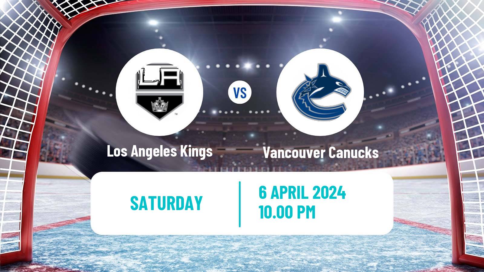 Hockey NHL Los Angeles Kings - Vancouver Canucks