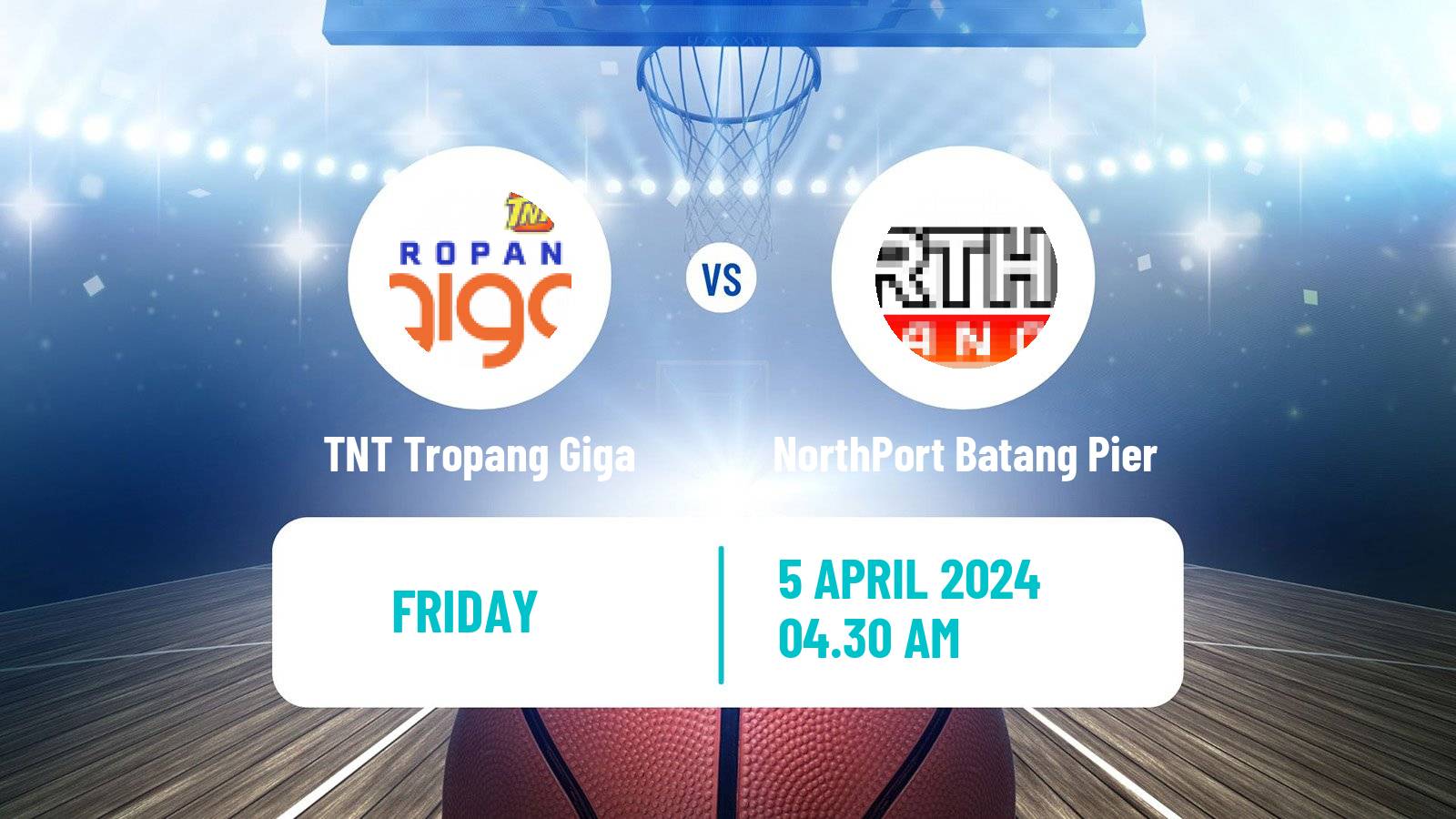 Basketball Philippines Cup TNT Tropang Giga - NorthPort Batang Pier