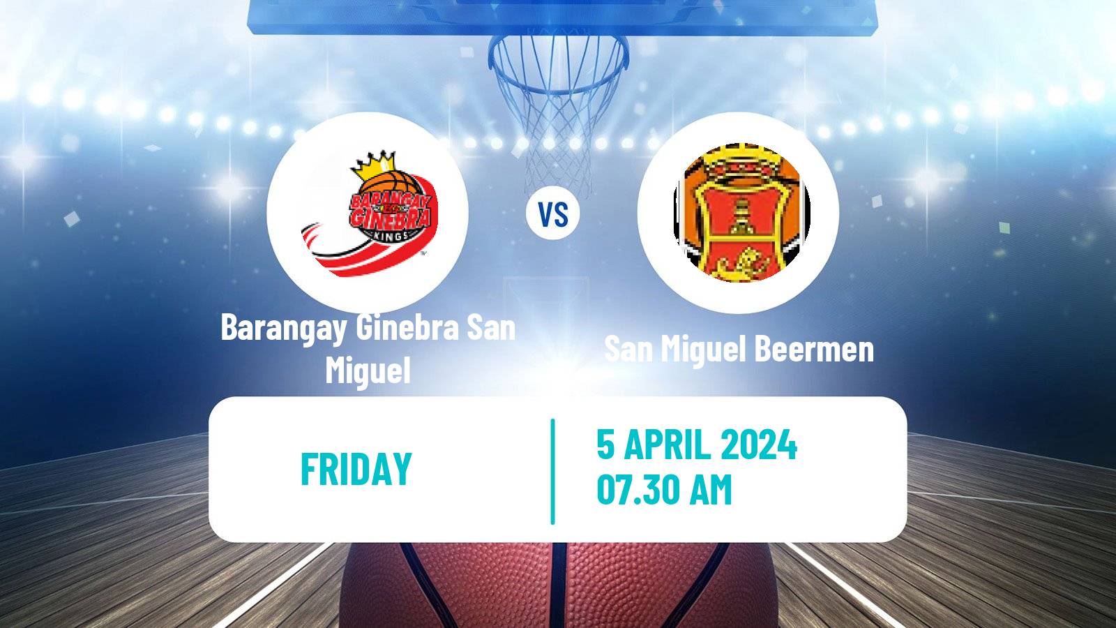 Basketball Philippines Cup Barangay Ginebra San Miguel - San Miguel Beermen