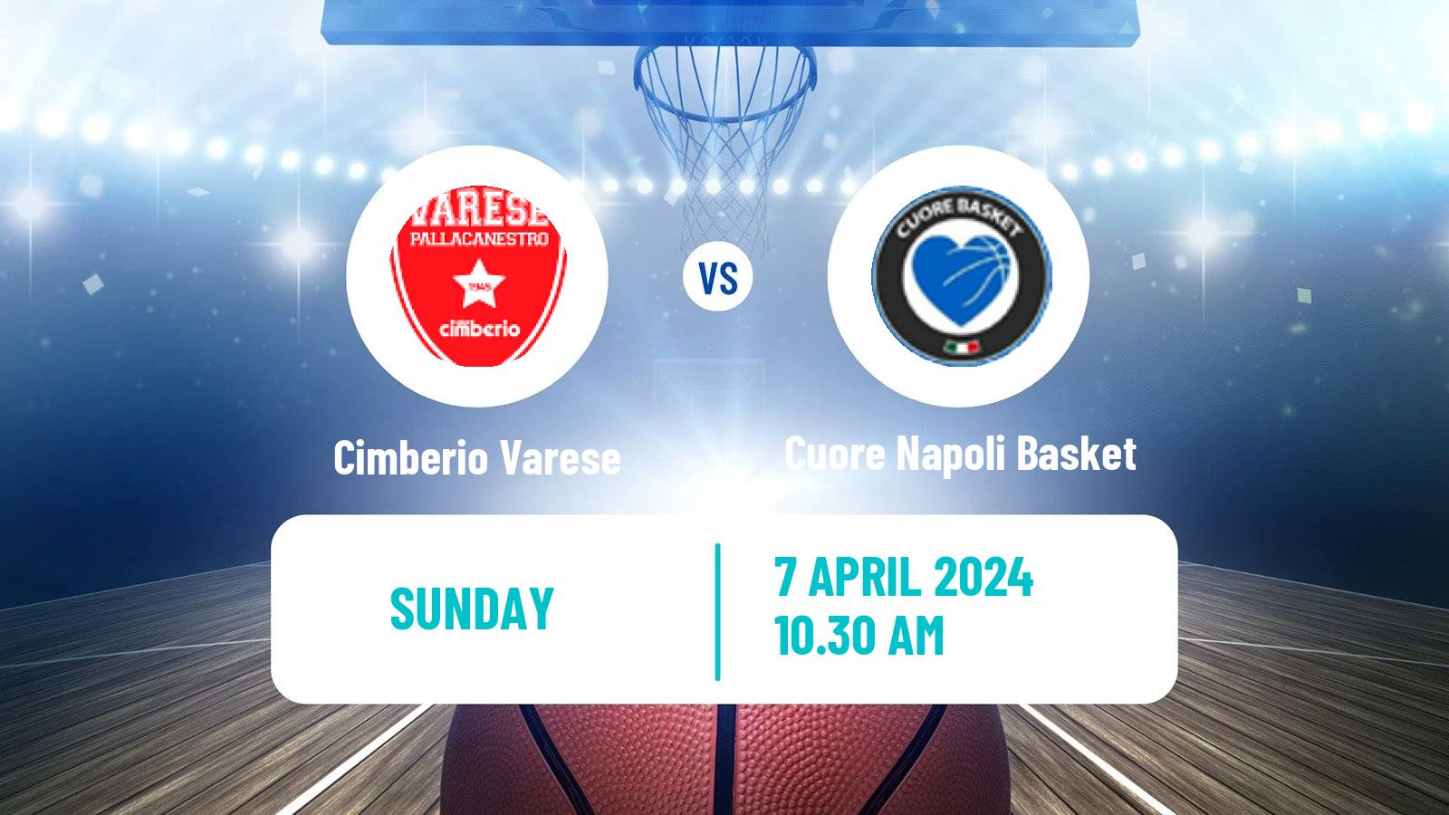 Basketball Italian Lega A Basketball Cimberio Varese - Cuore Napoli Basket