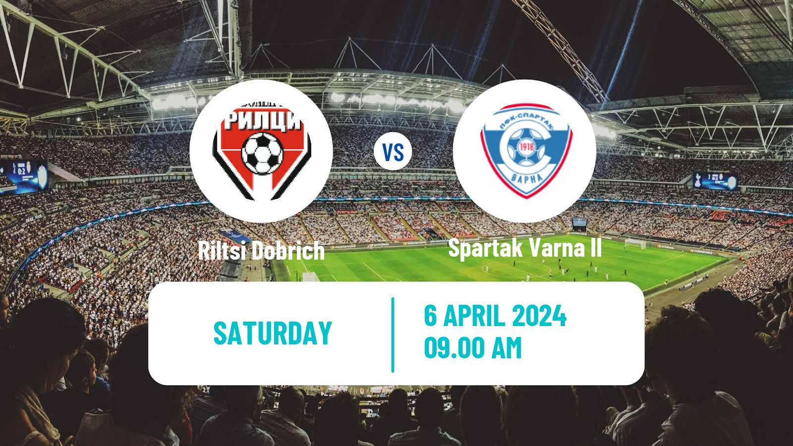 Soccer Bulgarian Third League - North-East Riltsi Dobrich - Spartak Varna II
