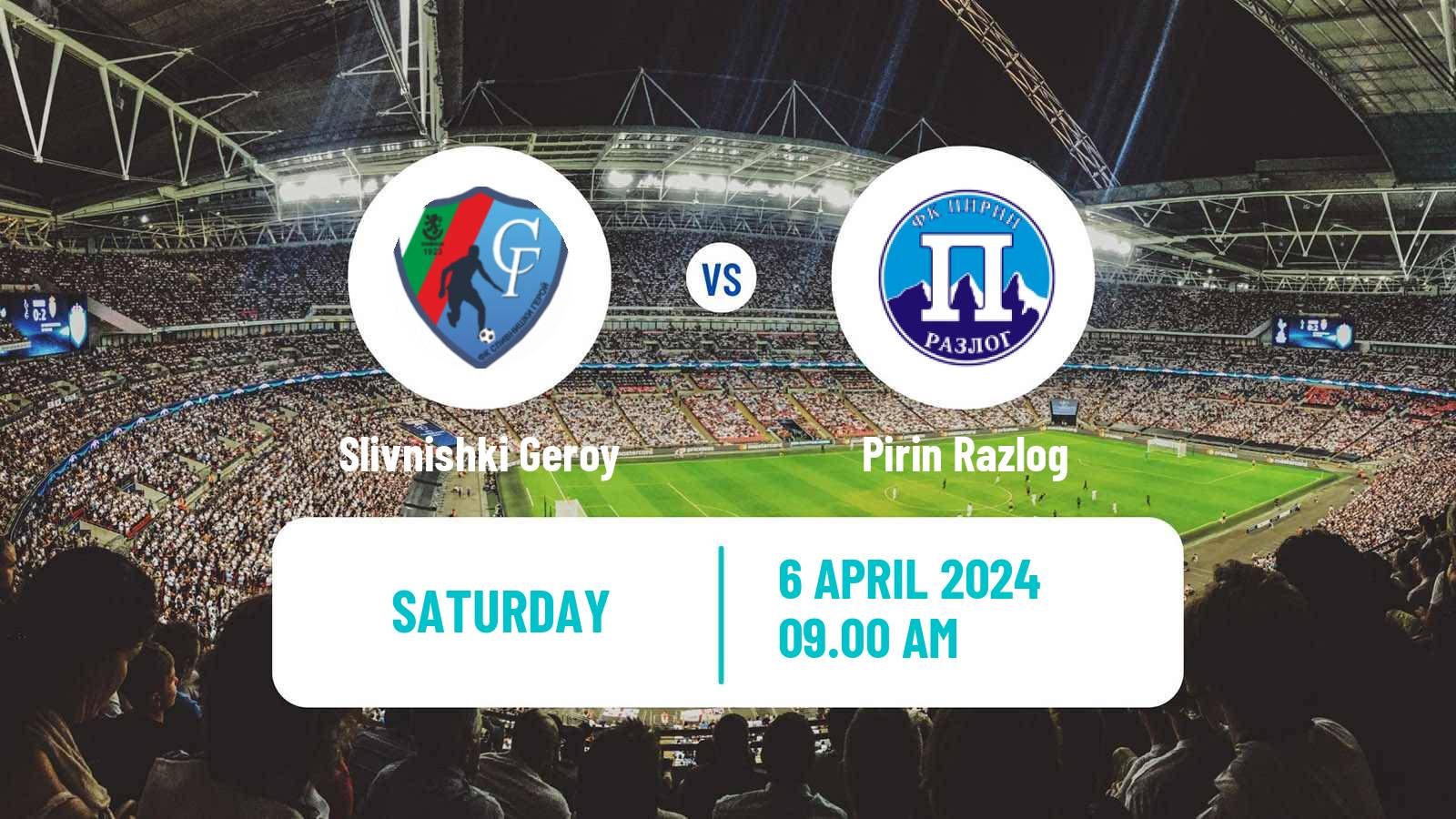 Soccer Bulgarian Third League - South-West Slivnishki Geroy - Pirin Razlog