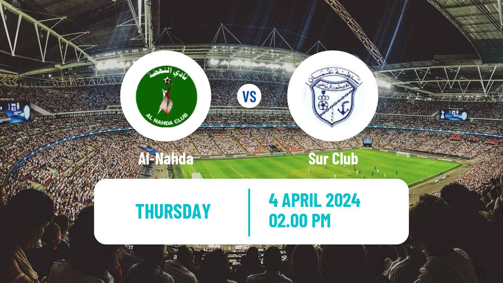 Soccer Omani League Al-Nahda - Sur Club