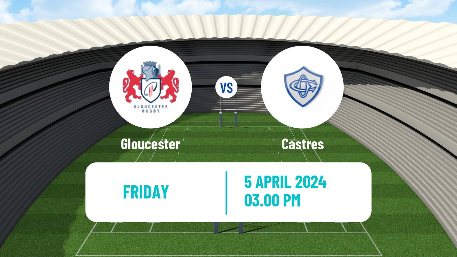 Rugby union Challenge Cup Rugby Gloucester - Castres