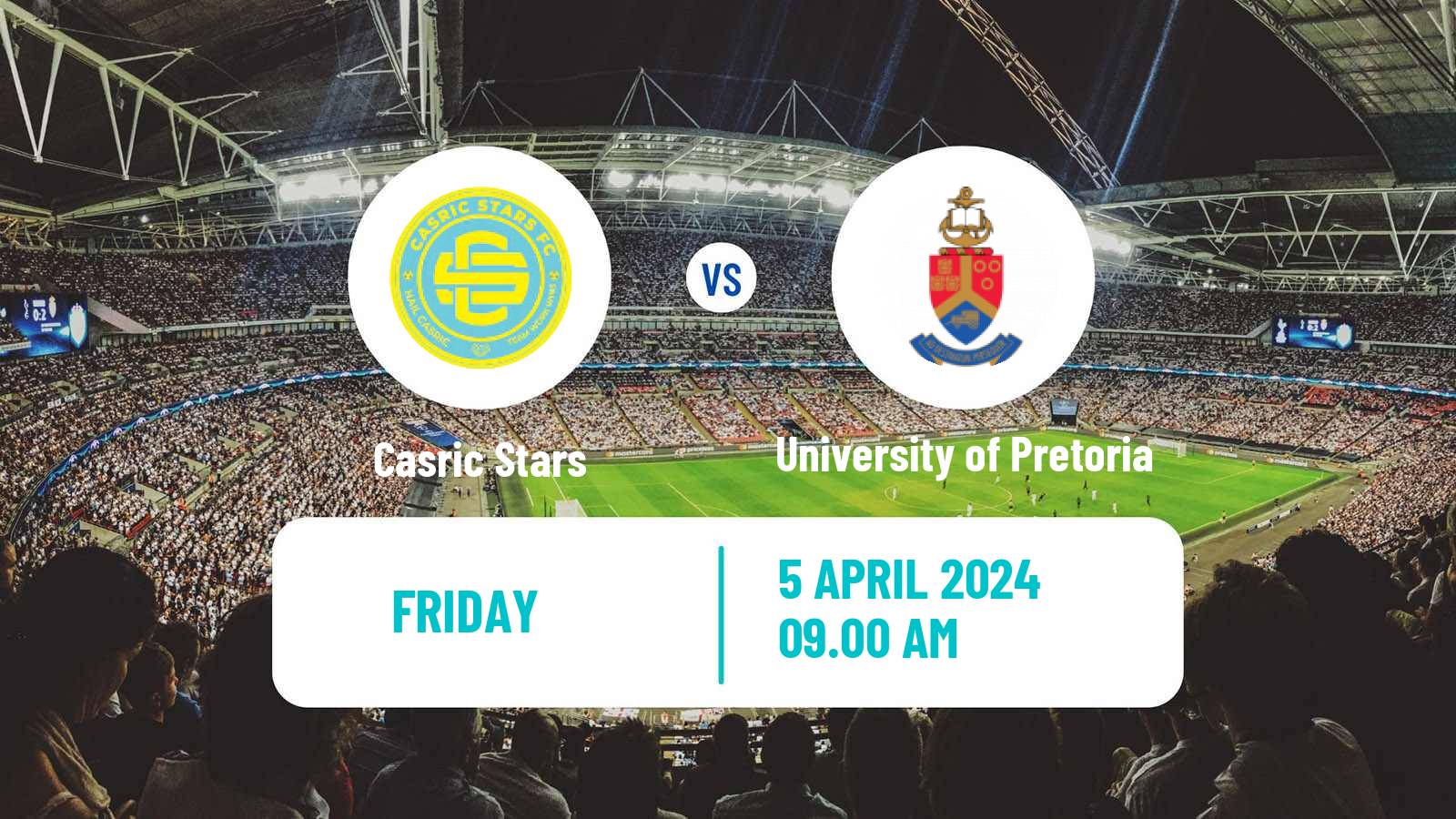 Soccer South African First Division Casric Stars - University of Pretoria
