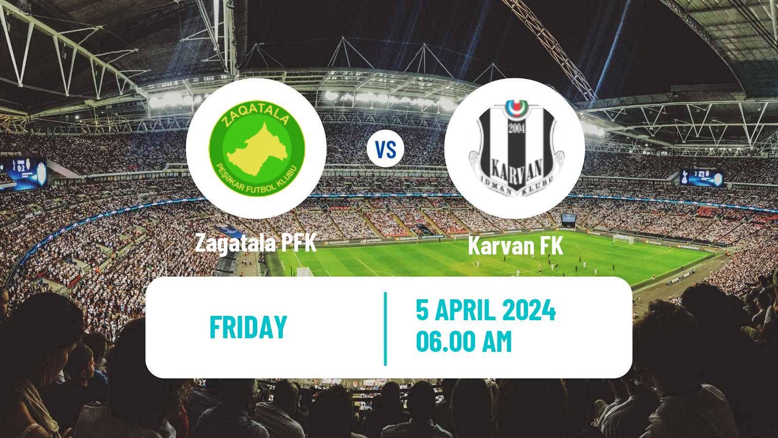 Soccer Azerbaijan First Division Zagatala - Karvan