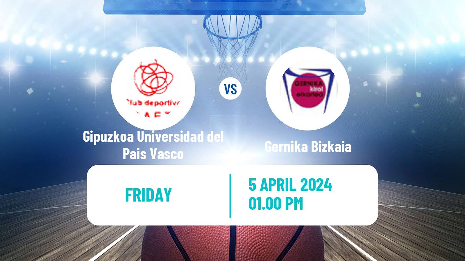 Basketball Spanish Liga Femenina Basketball Gipuzkoa Universidad del Pais Vasco - Gernika Bizkaia