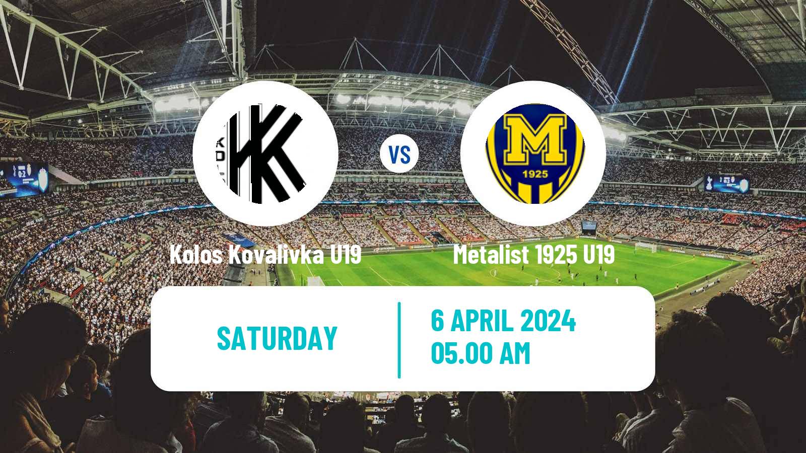 Soccer Ukrainian U19 League Kolos Kovalivka U19 - Metalist 1925 U19