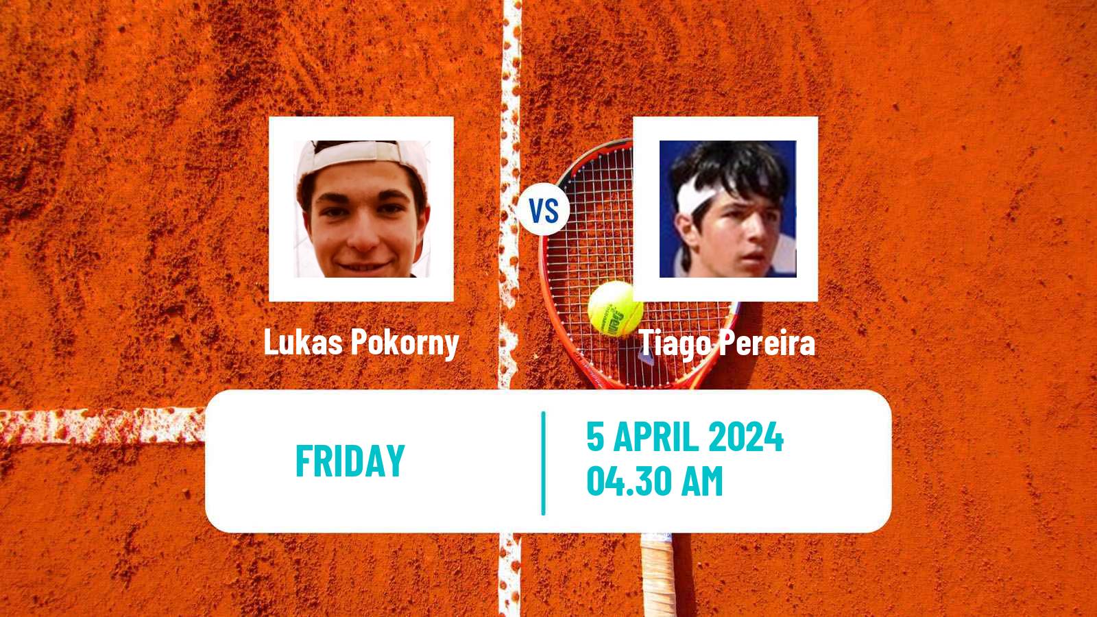 Tennis ITF M15 Monastir 14 Men Lukas Pokorny - Tiago Pereira