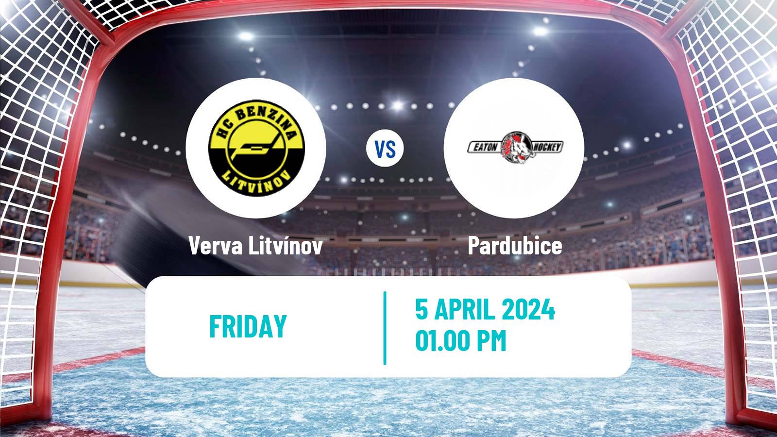 Hockey Czech Extraliga Verva Litvínov - Pardubice