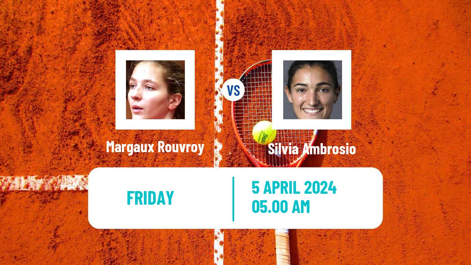 Tennis ITF W35 Hammamet 3 Women Margaux Rouvroy - Silvia Ambrosio