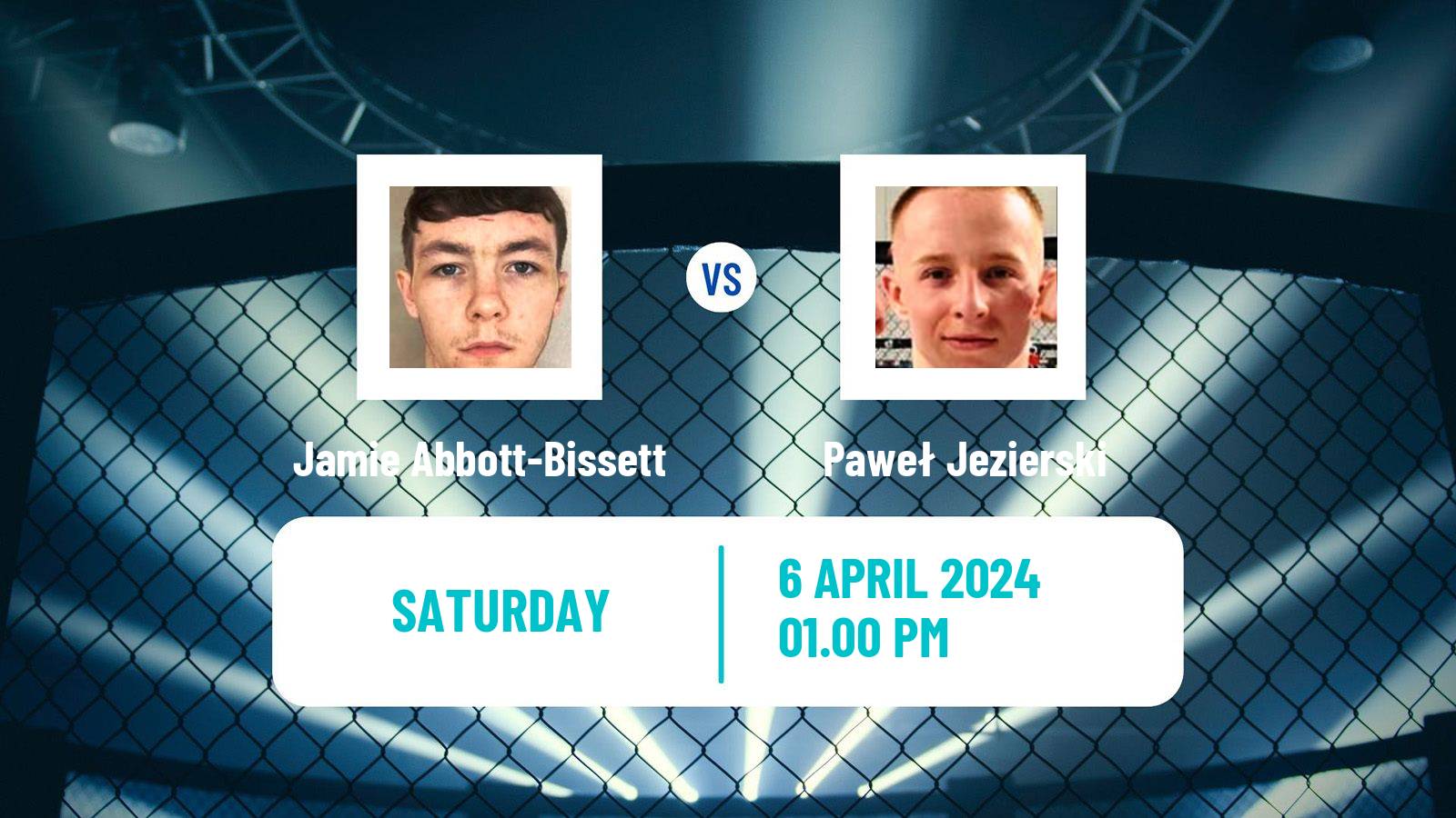 MMA Flyweight Cage Warriors Men Jamie Abbott-Bissett - Paweł Jezierski