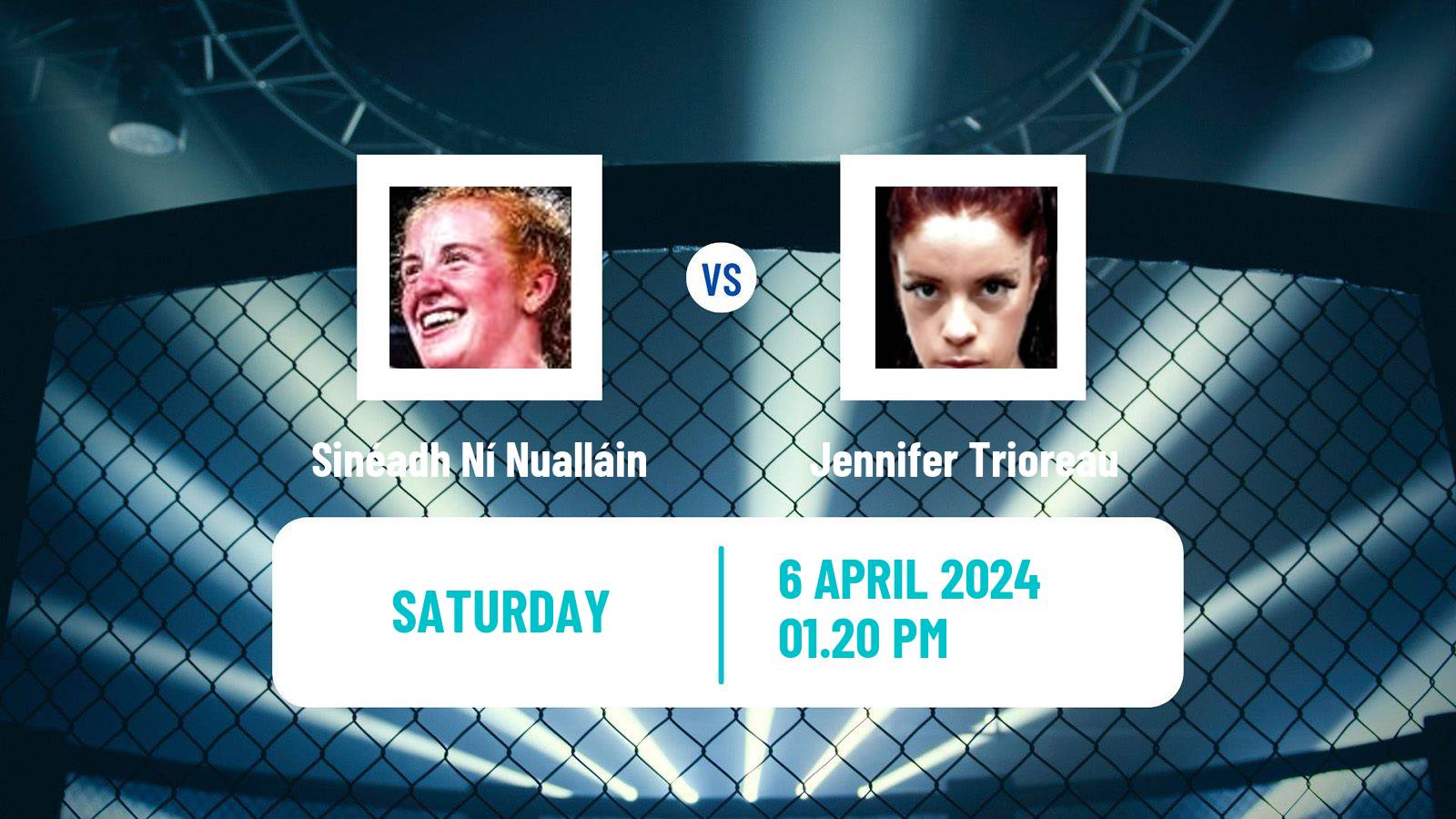 MMA Catchweight Cage Warriors Women Sinéadh Ní Nualláin - Jennifer Trioreau