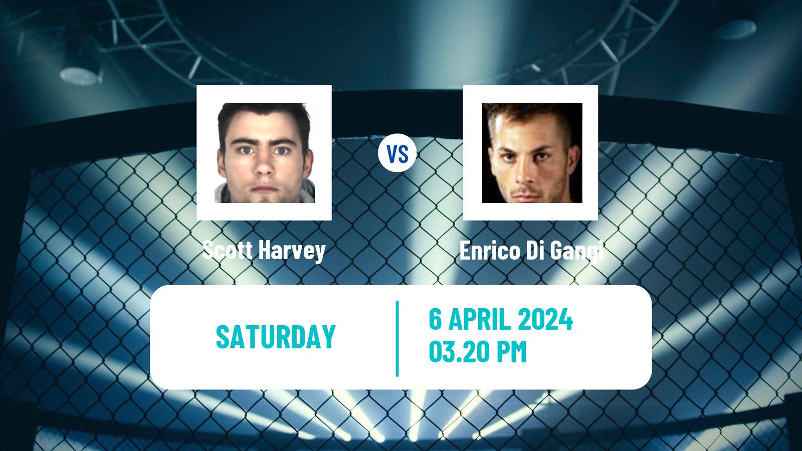 MMA Bantamweight Cage Warriors Men Scott Harvey - Enrico Di Gangi