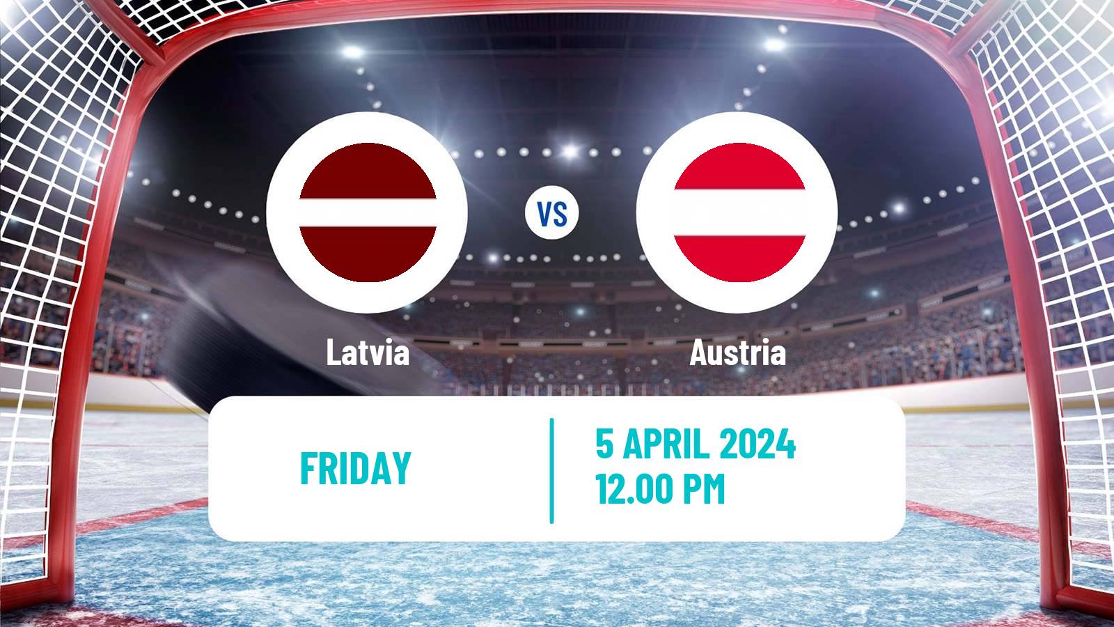 Hockey Friendly International Ice Hockey Latvia - Austria