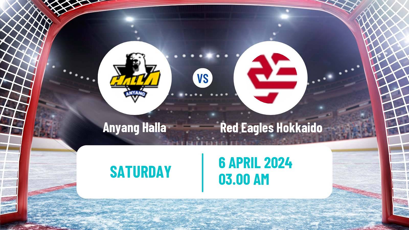 Hockey Asia League Ice Hockey Anyang Halla - Red Eagles Hokkaido