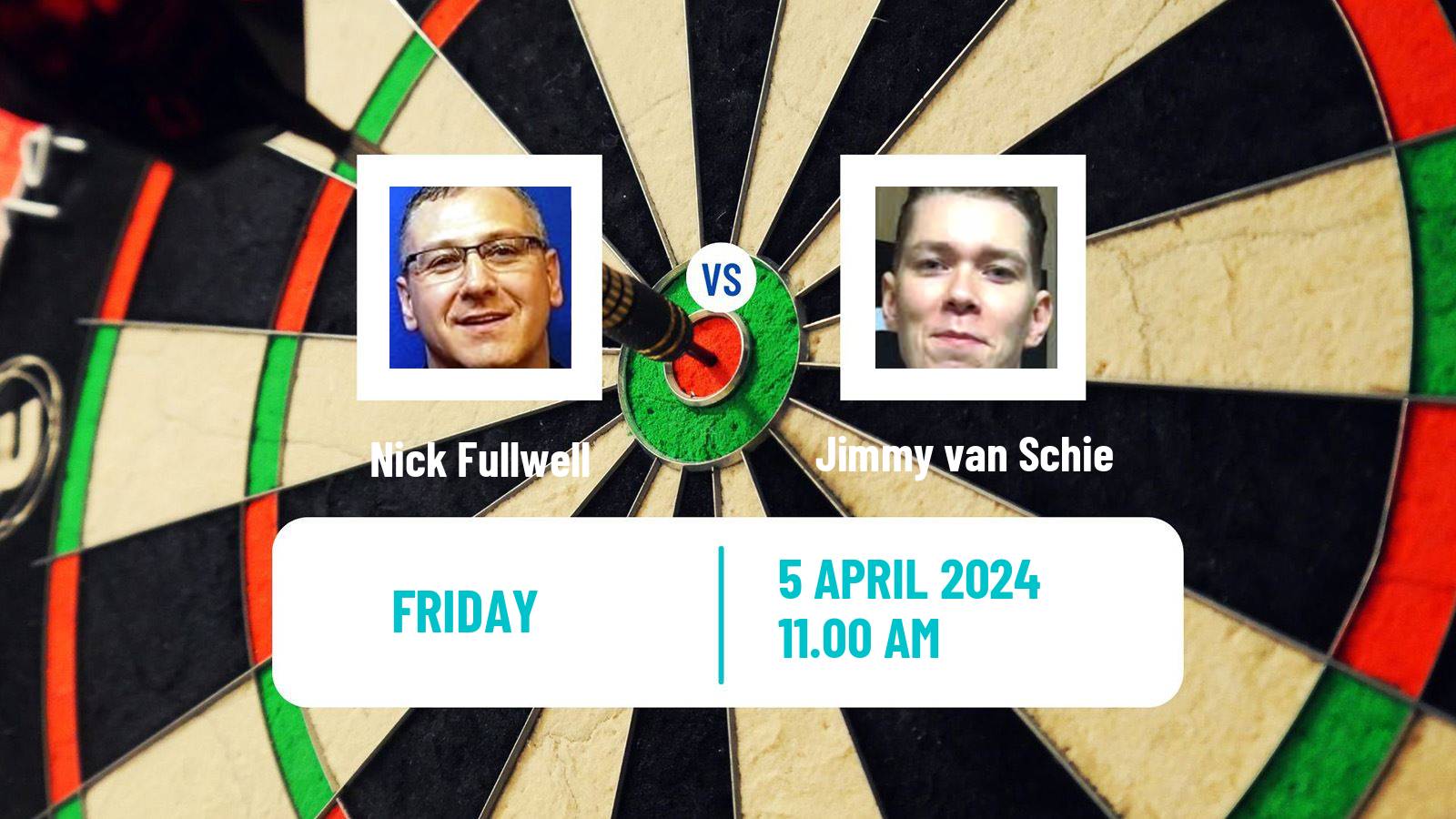 Darts Modus Super Series Nick Fullwell - Jimmy van Schie