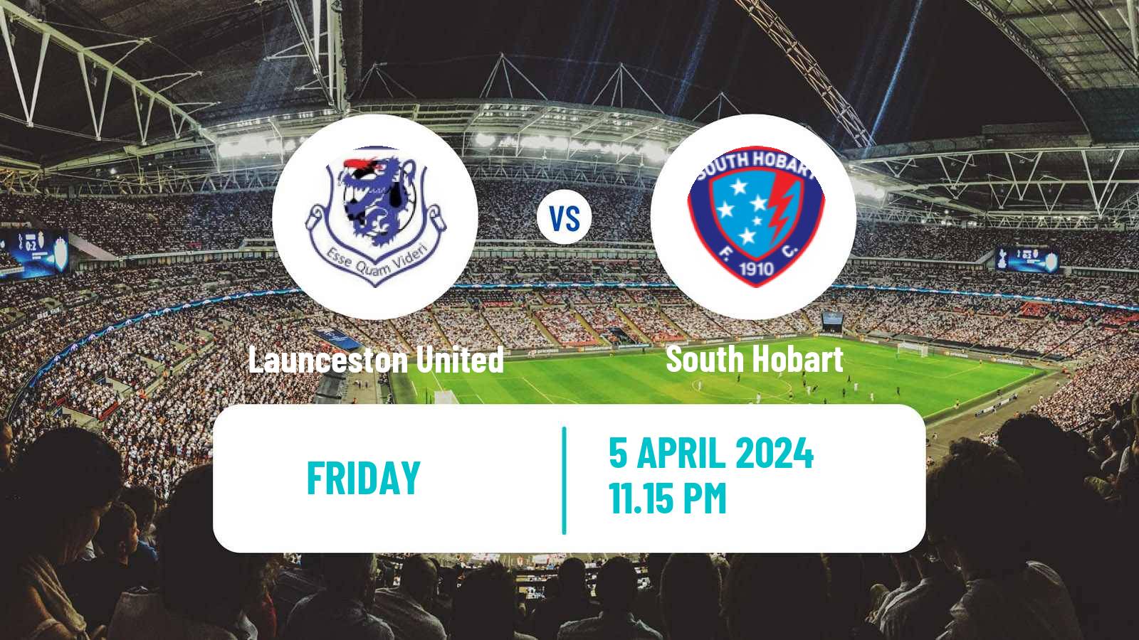 Soccer Australian NPL Tasmania Launceston United - South Hobart