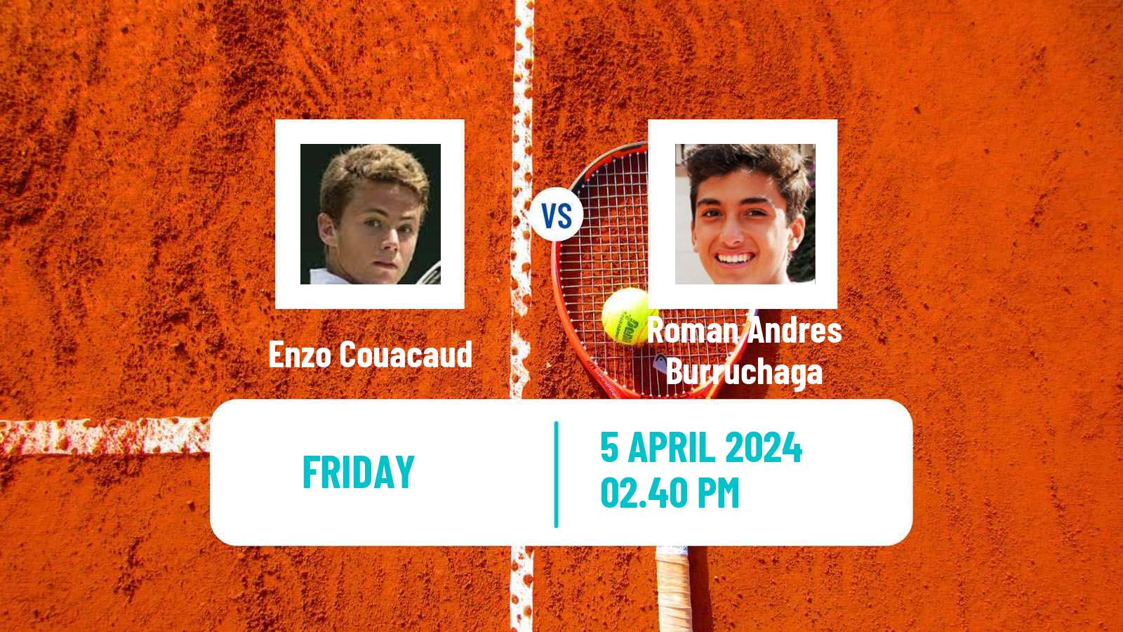 Tennis Florianopolis Challenger Men Enzo Couacaud - Roman Andres Burruchaga