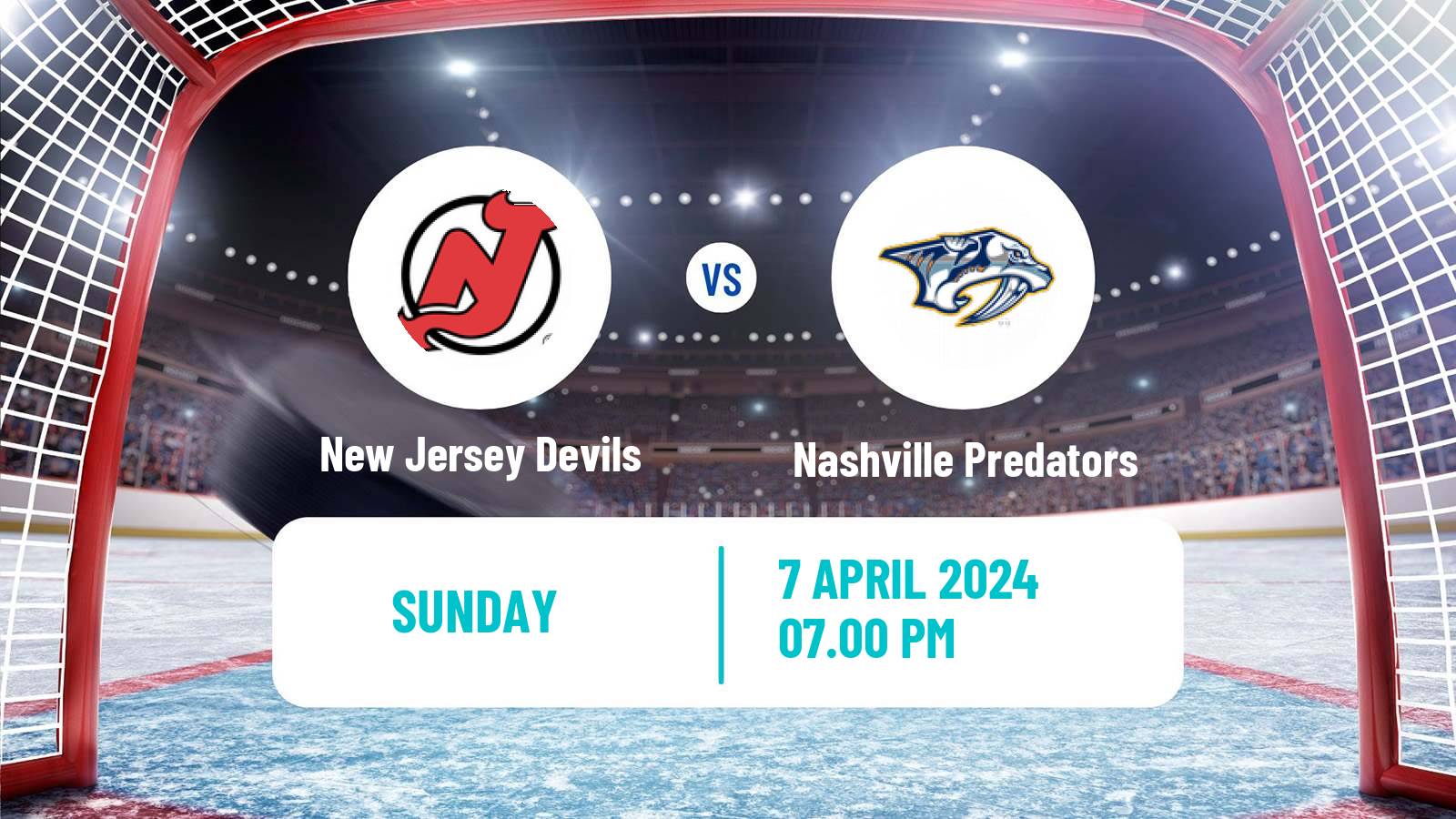 Hockey NHL New Jersey Devils - Nashville Predators