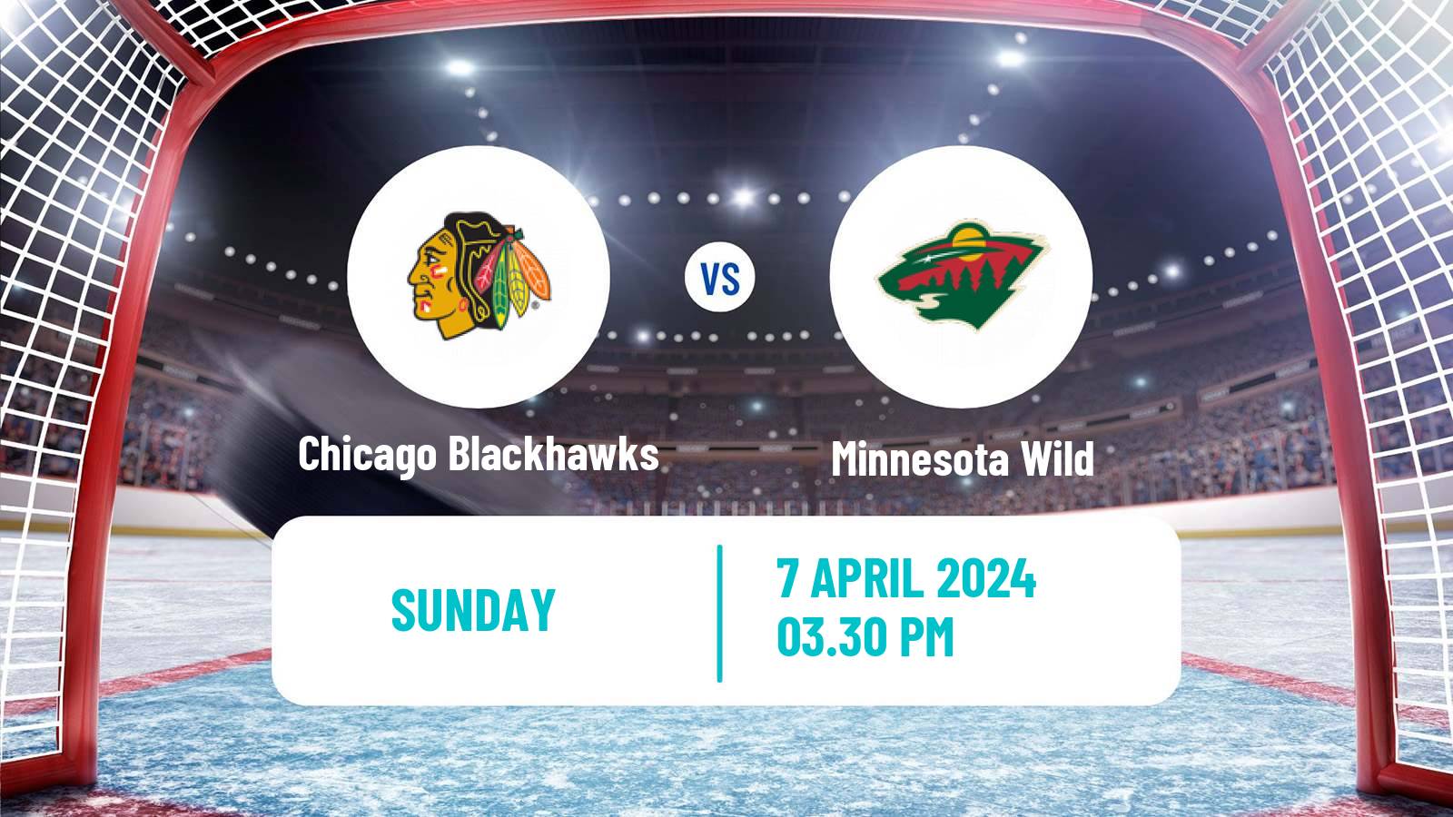 Hockey NHL Chicago Blackhawks - Minnesota Wild