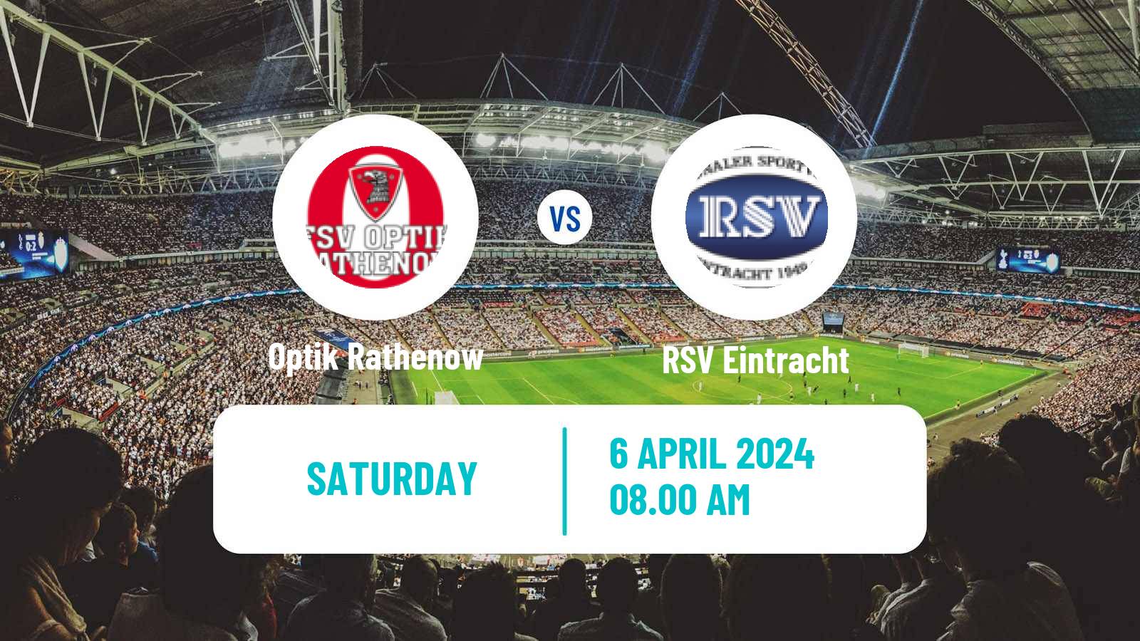 Soccer German Oberliga NOFV-Nord Optik Rathenow - RSV Eintracht
