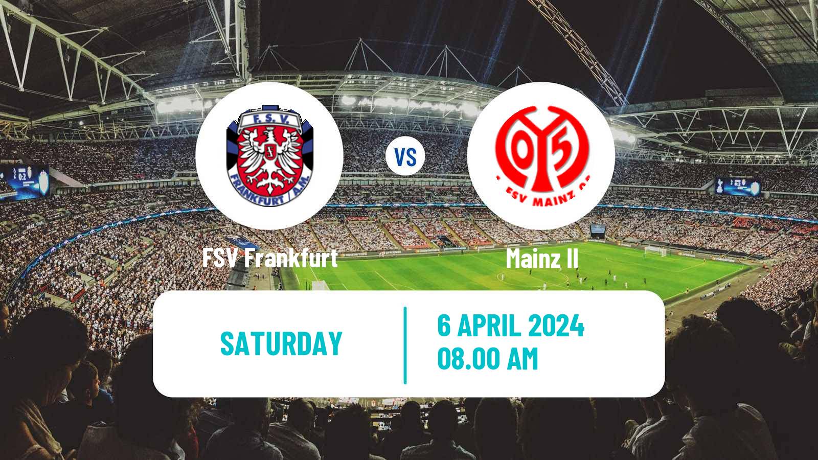 Soccer German Regionalliga Sudwest FSV Frankfurt - Mainz II