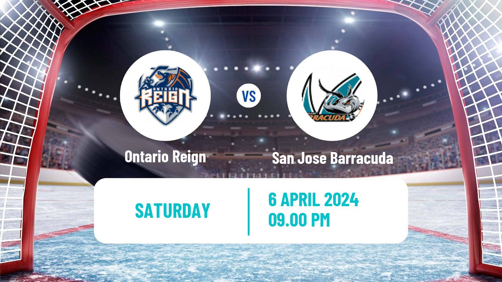Hockey AHL Ontario Reign - San Jose Barracuda